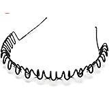 Duomus Zigzag Wave Black Metal Unisex Hairband: 