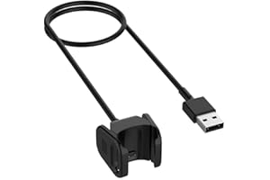 TECHGEAR USB Ladekabel Kompatibel mit Fitbit Charge 4, Charge 3 USB Lade Kabel Power Cradle Dock Station Kompatibel mit Fitbit Charge 3, Charge 4 SmartWatch