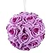 Produktbild Imixcity Kunstblumen Blumen Rose Kunstrose Blüte Violett2