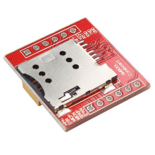 haljia SIM800L Red GPRS cuatribanda GSM m  dulo Breakout puerto serie TTL con Micro SIM Tarjeta antena IPEX interfaz para Arduino Raspberry Pi brazo MCU