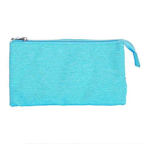 Preisvergleich Produktbild HIAPLW Doppelreißverschluss Design federmäppchen DREI Fach Bleistift bleistiftbeutel