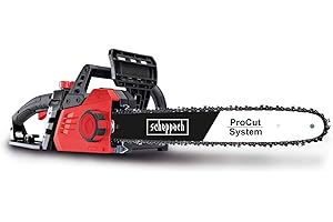 ‎SCHEPPACH Scheppach Elektro Kettensäge CSE2600 | 2400W Leistung | 45,5cm Kette | autom. Kettenschmierung | Handschutz mit integrierter Kettenbremse | mit Kettenschutz