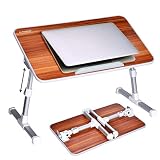 Avantree Mesa Sobre de Cama Ajustable para Portátil, Escritorio Portátil, Bandeja de Sofá Plegable, Escritorio de Calidad para Portátil, Atril para sofá y soporte de suelo de lectura para niños - Minitable