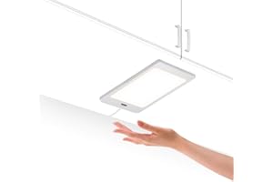 ENUOTEK Lampe de Panneau Lumineux à LED Sous Meuble pour Plan de Travail Cuisine avec Interrupteur de Capteur de Main Eclairage Blanc Neutre 4000K Lot de 1 Lampe de