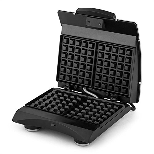 Klarstein Waffle Buddy Waffelmaker Doppel Waffeleisen für belgische Waffeln (700W, 2 Heizflächen, antihaft, hochwertige Antihaftbeschichtung, Edelstahl) silber - 8