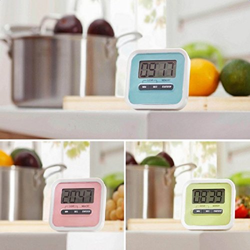 Qingsun Küchen Timer magnetisch Digital Kochen Timer Küchenwecker mit Laut Alarm großes LCD Display für Küche zum Kochen Backen (1 Stück ) - 7