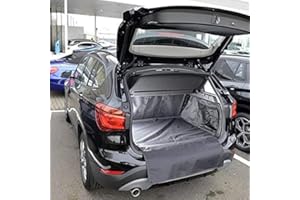UK CUSTOM COVERS CUSTOM DESIGNS FOR ULTIMATE PROTECTION UK Custom Covers BL256 Tailored Waterproof Boot Liner Mat Black - To Fit BMW X1 2015 Onwards