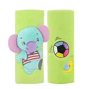 ShiningLove Baby Car Seat Belt Strap Cover Pad Cushion Infant Baby Stroller Accessories Pushchair Pad Children Safety Belt Cover C Elephant Football 15cm