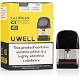 Uwell Caliburn G3 Replacement Pod, 1.2 Ohm, 2mL Capacity, Refillable, Cartridges for Superior Vaping Experience, Works With Caliburn G3 POD Kit, No Nicotine (Pack of 4)