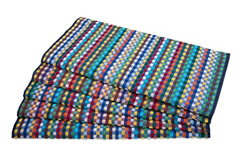 ZOLLNER® 5er-Set Küchenhandtuch / Geschirrtücher / Trockentücher / Handtuch für Küche bunt sortiert 45x90 cm aus 100% Baumwolle, vom Hotelwäschespezialisten, Serie "75103"