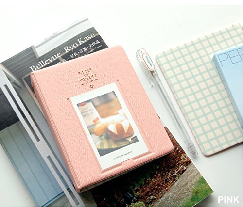 Lookout 64 Taschen Mini Album Fall Speicher für Polaroid Foto Fujifilm Instax Film Größe (Pink) - 4