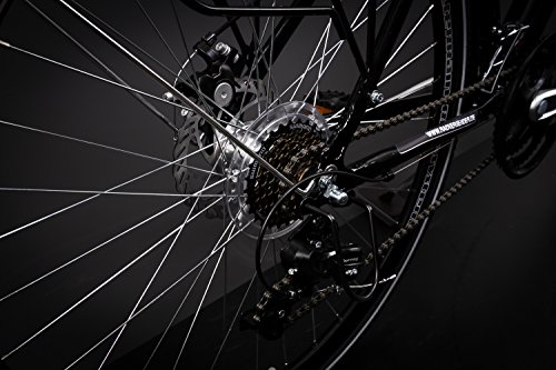 28″ Alu Damen Fahrrad MIFA Shimano 21 Gang Scheibenbremse Nabendynamo schwarz - 2