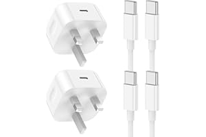 CIONUM 2Pack iPhone 15 16 17 Charger, USB C to C Charger Cable and Apple Fast Charging Plug for iPhone 17/17 Pro/16/16 Pro/16 Pro Max/15 Pro Max/15 Plus/iPad Pro/Air Mini 6th, Samsung