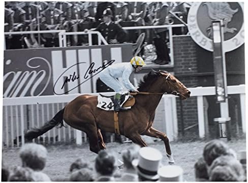 Sportagraphs Willie Carson SIGNED autograph 16x12 HUGE photo Troy Horse Racing AFTAL & COA