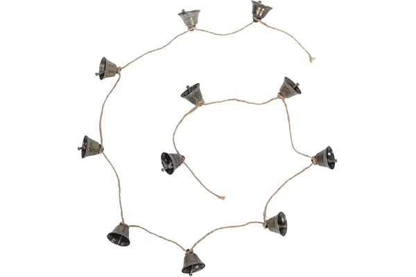 NUOBESTY Cour Ornement Extérieur Gouttières Pluviales Vent pour Accrocher des Tasses Maison Pluie Décoration Antique Vintage Receveur Chaîne De Cloche Ménage Décoratif Chaînes De Cloche