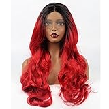 red wigglers vs nightcrawlers Package: Parcel Comes Include a Ombre Red Lace Front Wig with a Free eyelashes & Wig Cap (2 pcs)