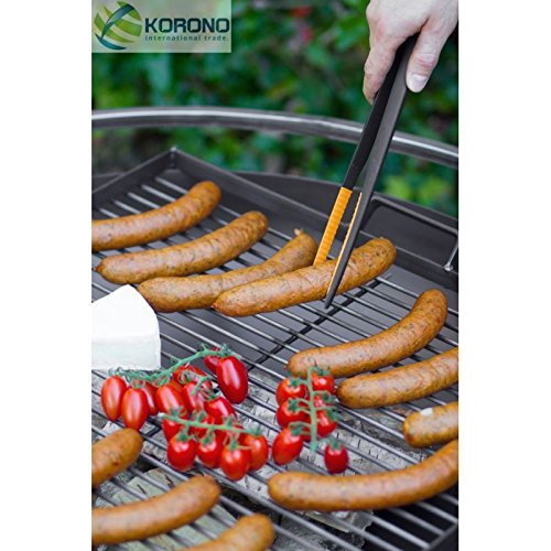 Feuerschale auf Fuß + Grill Stahl, 70 cm - 3