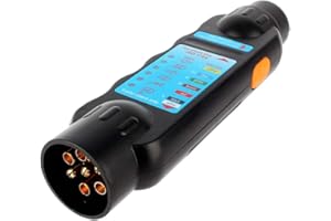 Nikou Trailer Tester-7Pin 12V Car Towing Trailer Socket Connection Tester Tools Diagnostic Tool Black