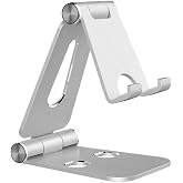 Coverzone Tok Al&uuml;minyum Stand &Ccedil;ok İşlevli D&ouml;ner Tablet PC Akıllı Telefon Standı Mini Boy Masa&uuml;st&uuml; Stand Katlanabilir Cep Tele