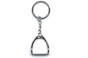 NBRAND JA Horse - Schlüsselanhänger Anhänger Pferd Reiter Pony (Steigbügel)