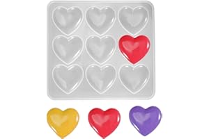 WiYould Forma a forma di cuore in silicone a forma di cuore amore resina epossidica stampo per gioielli ciondolo portachiavi fai da te