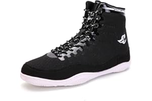 ERIBBY Ringerschuhe für Herren, Atmungsaktive Boxschuhe für Jugend, Männer und Frauen