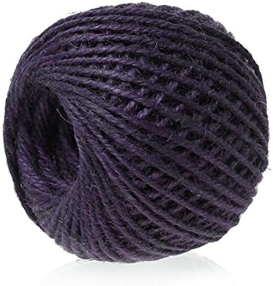 Siaura Material – 80 m Jute Cord/Jute Mossing Twine (Purple, 2 mm Thick