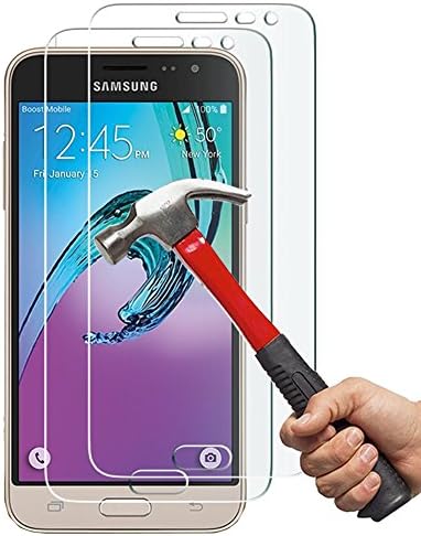 [2-PACK] Galaxy J3 Screen Protector, Anderw Premium Tempered Glass Screen Protector for Samsung Galaxy J3 (2016 release only)
