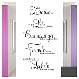 ✅ BELIEBT ALS GESCHENK - Die Grandora Wand-Aufkleber mit Sprüchen sind sehr beliebt als Geschenk und begeistern alle kreativen Gestalter. In groß , klein , weiß , schwarz oder farbig. Den Familieaufkleber mit Spruch zum Leben und Liebe auf Deutsch.