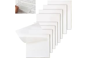 ZITFRI przezroczyste karteczki samoprzylepne, 400 arkuszy, karteczki samoprzylepne, przezroczyste Sticky Notes Post it Notes, wodoodporne, samoprzylepne, do szkoły, biura, 2 rozmiary (95 x 75 mm, 75 x
