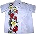 Produktbild Hawaiihemd / Hawaiishirt „Hawaiian Flowers (white)“, 100% Polyester, Größe M - 3XL