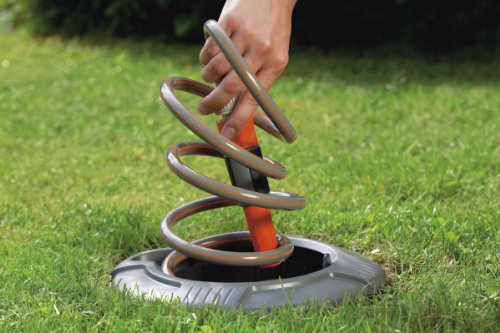 Gardena 8253-20 Schlauchbox Pipeline; mit Spiralschlauch; wird im Boden installiert; Wasserstop am Ende des Spiralschlauchs (Zur Reinigung oder Bewässerung; 1″ Außengewinde; Schlauchlänge: 10m) - 3