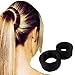 NALATI Fashion Hair Styling Disk Hair Donut Former Foam French Twist Magic DIY Tool Bun Maker(Black)