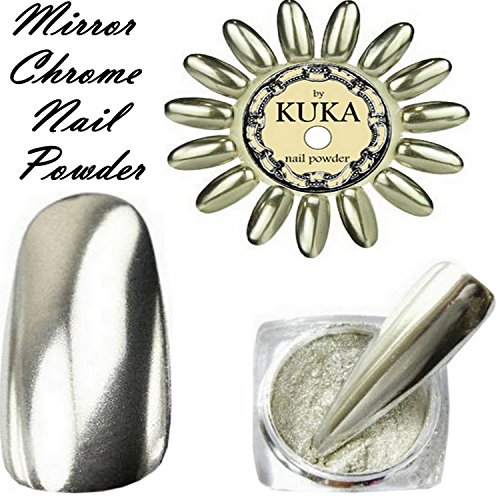 Mirror Chrome Nail Silver Powder Pigment Nail Glitter Dust Shiny Effect Beauty Nail Art Tools
