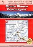 Image de Monte Bianco Courmayeur trekking. Con carta escursionistica 1:25.000. Ediz. multilingue