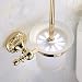 Produktbild Weare Home geschnitzt Besenhalter mit Glas Poliert de Toilette Set WC Zubehör WC Design Gold Wandbefestigung Finish ti-pvd Messing europäischen Stil