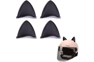 UENXRXE 4 Stück Helm Ohren Motorradhelm Katzenohren, Motorradhelm Ohren,Katzenohren Motorradhelm Dekorative, Niedliches Helmzubehör Ohren（Rosa）