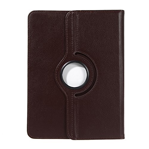 Universal Rotation Tasche für Tablet Modelle in 7, 8 oder 10 Zoll Größe Case Schutz Hülle Cover (10 Zoll, Braun) - 4