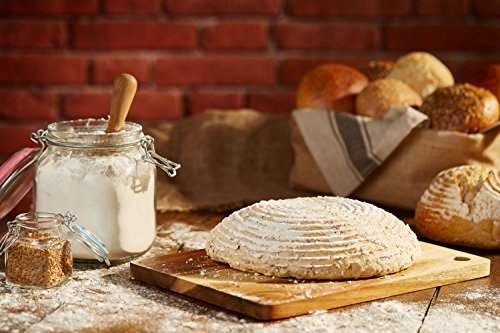 Andrew James – Runder 22cm Brotgärkorb Gärkorb aus natürlichem Rattan – Geeignet für die Herstellung aller Brotsorten sowie für professionelle Verwendung in Bäckerein – Für bis zu 1Kg Teig - 4
