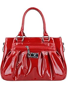 Wewod Elegant Drucken Stil oder Einfarbige Glanz Und Glatte Textur lack schicht Tragbare Diagonalen Umhängetasche...