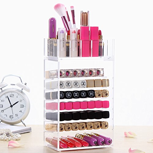Lippenstiftständer für ca. 60 Lippenstifte Nagellackständer Mascaraständer Kosmetikständer Kosmetikaufbewahrung Lippenstifthalter Ständer Acrylständer Aufbewahrungsbox von der Marke MyBeautyworld24 - 3