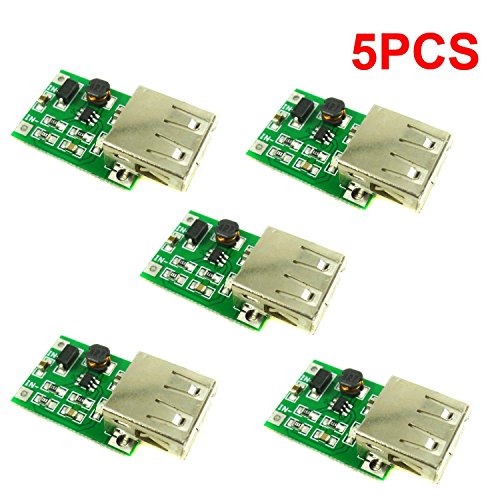Aihasd 5PCS DC 0.9V to 5V USB Ausgang Step Up Charger Modul