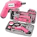 Produktbild Apollo Pink DIY Werkzeugkset mit 4 V LION Elektro-Schraubenzieher mit Handwerkzeugen ...