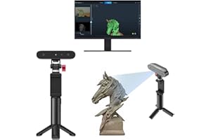 Creality 3D Scanner CR-Scan Ferret 3D Scanner für 3D Druck und Modellierung, Handheld Scanner mit 30 fps Schnellscan, Genauigkeit von 0,1 mm, Scan Modus mit zwei Moden, volle Farbe