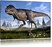 Produktbild T-Rex Dinosaurier in der Natur, Format: 120x80 auf Leinwand, XXL riesige Bilder fertig gerahmt mit Keilrahmen, Kunstdruck auf Wandbild mit Rahmen, günstiger als Gemälde oder Ölbild, kein Poster oder Plakat