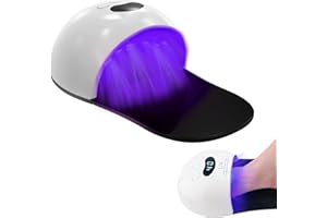 YUNJYI'S Appareil Traitement Laser Mycose Ongles Traitement Des Orteils Multiples Et Pieds Confortables 905 nm et lumière bleue 470 nm, 30 perles lumineuses, Avec écran numérique et fonction de minuterie