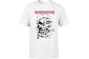 TEESDEAL Tshirt Iron Maiden Eddie The Head Fan British Heavy Metal Rock Homme Femme Blanc