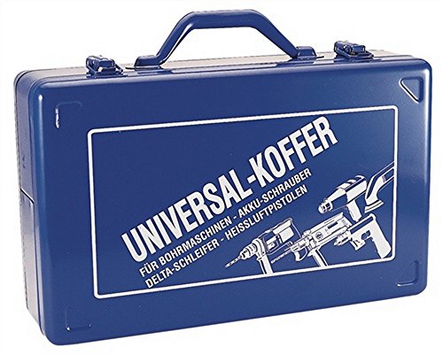 Preisvergleich Produktbild Bohrmaschinenkoffer blau 390x240x112mm Stahlblech m.Ku.-Einlage