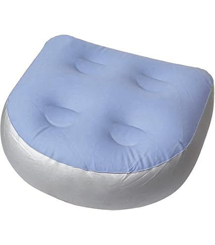 Seggiolino Rialzato Per Vasca Idromassaggio - Antiscivolo, 38x30x13 Cm, In Maglia 3D Traspirante, Blu