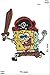Produktbild Patch - SpongeBob Schwammkopf - Pirat - Movie Game Patch - Cartoon - Comic - Patches - Aufnäher Embleme Bügelbild Aufbügler - Costume